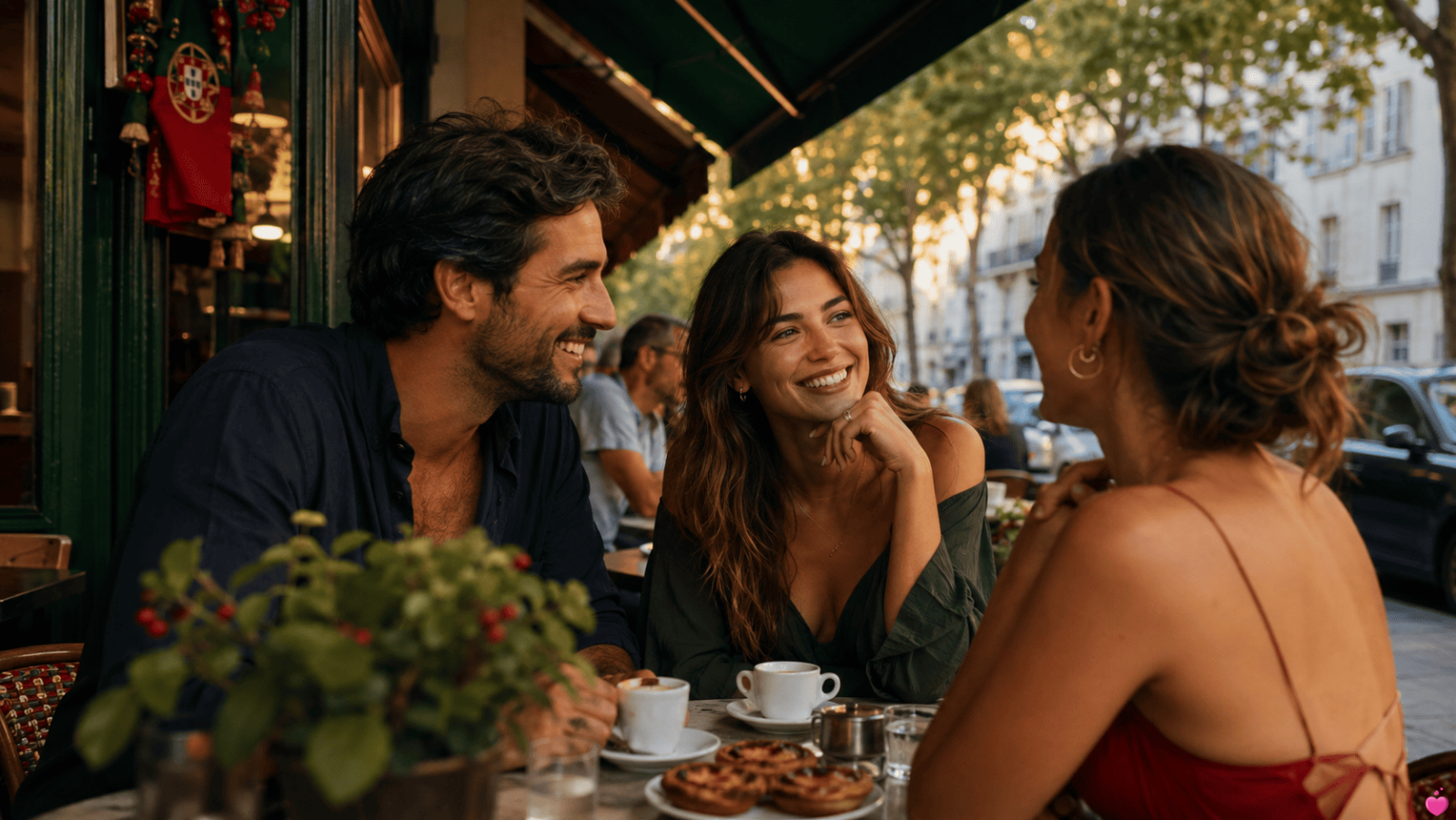 Rencontre entre célibataires portugais dans un café en France Rencontre entre célibataires portugais dans un café en France